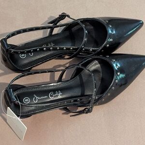Black Studded Women's Shoes